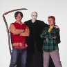 Still of Keanu Reeves, William Sadler and Alex Winter in Bill & Ted's Bogus Journey