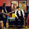 Still of Rainn Wilson, Josh Gad and Emma Stone in The Rocker