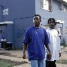Still of Larenz Tate and Tyrin Turner in Menace II Society