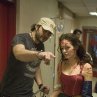 Still of Rose McGowan and Robert Rodriguez in Grindhouse