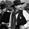 Still of Val Kilmer and Kurt Russell in Tombstone