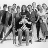 Still of Kirk Douglas, Michael J. Fox, Bob Balaban, Ed Begley Jr., Nancy Travis, Olivia d'Abo, Jere Burns, Colleen Camp, Siobhan Fallon, Phil Hartman, Joyce Hyser and Mary Ellen Trainor in Greedy