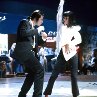 Still of Uma Thurman and John Travolta in Pulp Fiction