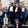 Still of Morgan Freeman, William Sadler, Larry Brandenburg, Neil Giuntoli and David Proval in The Shawshank Redemption