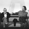 Still of Kevin Kline and Meg Ryan in French Kiss