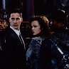 Still of Keanu Reeves and Dina Meyer in Johnny Mnemonic