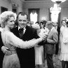 Still of Anthony Hopkins and Joan Allen in Nixon