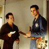 Still of Matthew Broderick and Jim Carrey in The Cable Guy