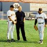 Still of John Kruk and Cal Ripken in The Fan