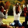 Still of Woody Harrelson, Randy Quaid and Vanessa Angel in Kingpin