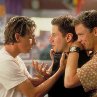 Still of Skeet Ulrich, Matthew Lillard and Jamie Kennedy in Scream