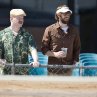 Still of Jim Gaffigan and John Krasinski in Away We Go