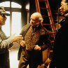 Morgan Freeman, Anthony Hopkins and Steven Spielberg in Amistad