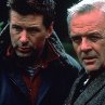 Still of Anthony Hopkins and Alec Baldwin in The Edge