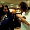 Still of Quentin Tarantino and Pam Grier in Jackie Brown