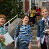 Still of Chloë Grace Moretz, Zachary Gordon and Robert Capron in Diary of a Wimpy Kid