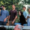 Still of Neve Campbell, Liev Schreiber, Jamie Kennedy and Jerry O'Connell in Scream 2