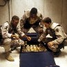 Still of George Clooney, Mark Wahlberg and Ice Cube in Three Kings