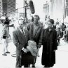 Gene Wolande with Samuel L. Jackson  and Regina Taylor on the set of THE NEGOTIATOR.