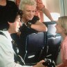 Still of Drew Barrymore, Adam Sandler and Billy Idol in The Wedding Singer