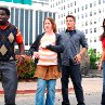 Still of Crista Flanagan, Gary 'G. Thang' Johnson, Matt Lanter and Kim Kardashian in Disaster Movie