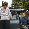 Still of Michael Fassbender and Katie Jarvis in Fish Tank