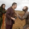 Still of Djimon Hounsou and Russell Brand in The Tempest