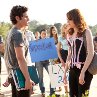 Still of Penn Badgley and Emma Stone in Easy A