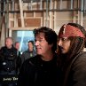 Still of Johnny Depp and Rob Marshall in Pirates of the Caribbean: On Stranger Tides