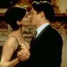 Michael and Gina kiss
