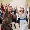 Still of Jason Segel and Emily Blunt in Gulliver's Travels