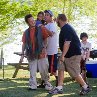 Still of Adam Sandler, Rob Schneider, Kevin James, Jake Goldberg and Cameron Boyce in Grown Ups