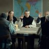 Still of Jean-Marie Frin, Philippe Laudenbach, Xavier Maly, Loïc Pichon, Olivier Rabourdin and Lambert Wilson in Of Gods and Men