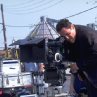 Director Jon Favreau on the set.