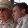 Still of Brad Pitt and Carl Reiner in Ocean's Eleven