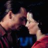 Still of Johnny Depp and Juliette Binoche in Chocolat