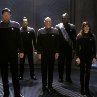 Still of Michael Dorn, Jonathan Frakes, Marina Sirtis, Brent Spiner and Patrick Stewart in Star Trek: Nemesis