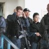 Still of Samuel L. Jackson, LL Cool J, Colin Farrell, Michelle Rodriguez and Brian Van Holt in S.W.A.T.