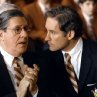 Headmaster Woodbridge (EDWARD HERRMANN) and Mr. Hundert (KEVIN KLINE) disagree on how to handle a troubling situation. 