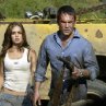 Still of Desmond Harrington and Eliza Dushku in Wrong Turn