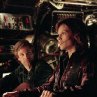 Still of Aaron Eckhart and Hilary Swank in The Core