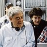 (Left to right) Director Richard Donner and producer Lauren Shuler Donner on the set.