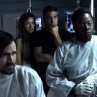 (L-R) Snow (Jeremy Davies), Rheya (Natascha McElhone), Kelvin (George Clooney) and Gordon (Viola Davis) confront the mysteries aboard a space station orbiting a mysterious planet.