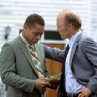 Still of Cuba Gooding Jr. and Ed Harris in Radio