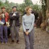 Frances (Diane Lane, second from right) experiences the agony and the ecstasy of remodeling her Tuscan villa with the help of contractor Nino (Massimo Sarchielli, far left), handymen Pawel (Pawel Szajda, second from left) and Jerzy (Valentine Pelka, third from right), and friend and realtor Signor Martini (Vincent Riotta, far right)