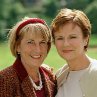 Julie Walters (right) poses with Angela Baker (left). 