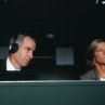 Still of Chris Evert and John McEnroe in Wimbledon