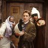 Still of Sam Rockwell, Mos Def and Martin Freeman in The Hitchhiker's Guide to the Galaxy