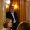 Still of Brian Cox and Julia Stiles in The Bourne Supremacy