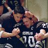 Still of Lucas Black and Jay Hernandez in Friday Night Lights